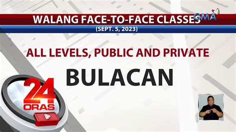Class suspension para bukas (September 5, 2023) .